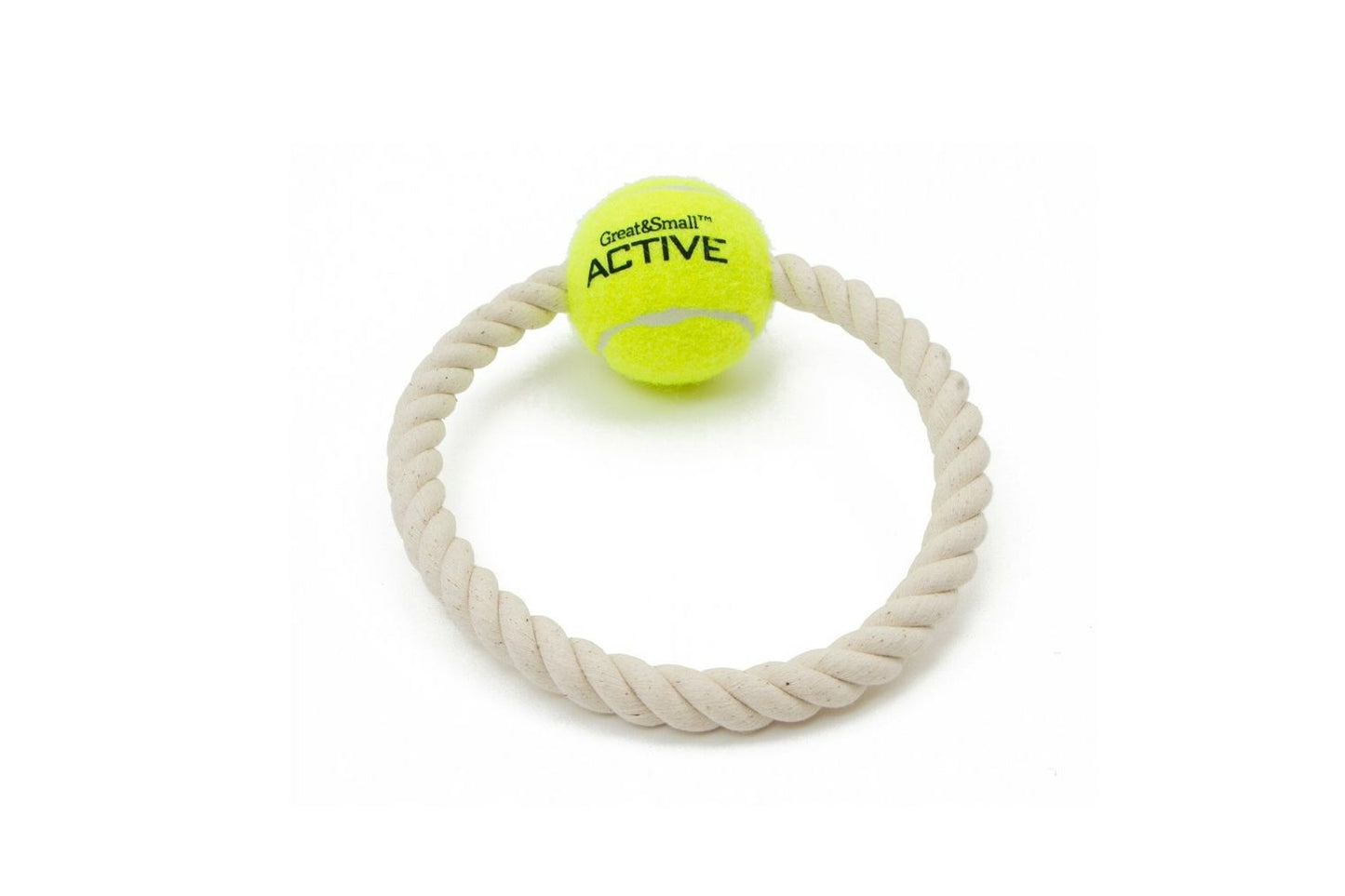 Great&Small Tennis Ball Rope Ring