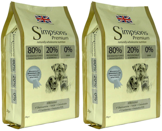 Simpsons Premium 80/20 Mixed Chicken, Turkey & Fish Dry Dog Food