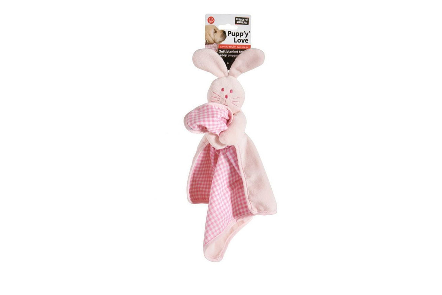 Sharples 'N' Grant Nibble & Squeak Pupp 'Y' Love Blankie In Pink