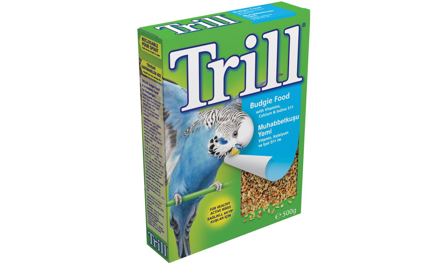 12 X Trill Budgie Seed 500g