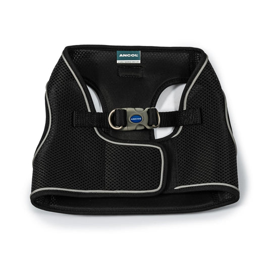 Ancol Step-in Mesh Dog Harness In Black