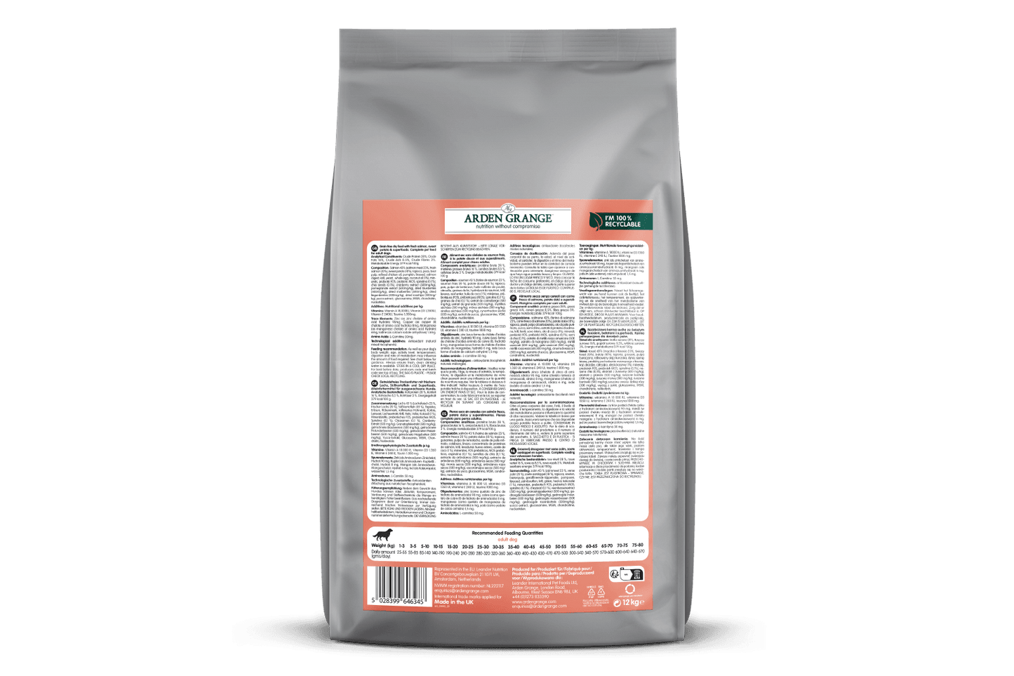 Arden Grange Adult Dog Grain Free Salmon & Superfoods