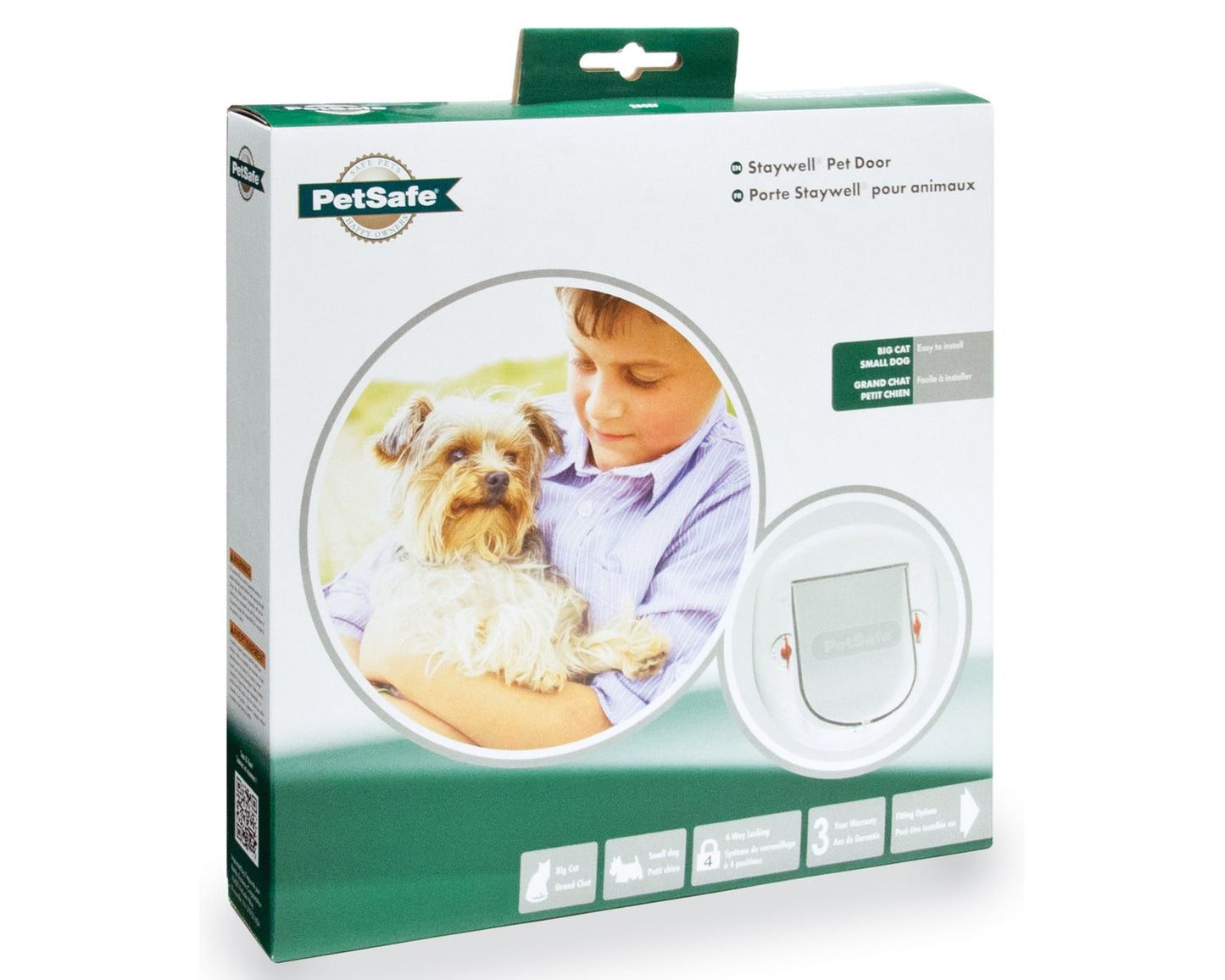 PetSafe Staywell Manual 4 Way Locking Small Dog/Big Cat Flap White