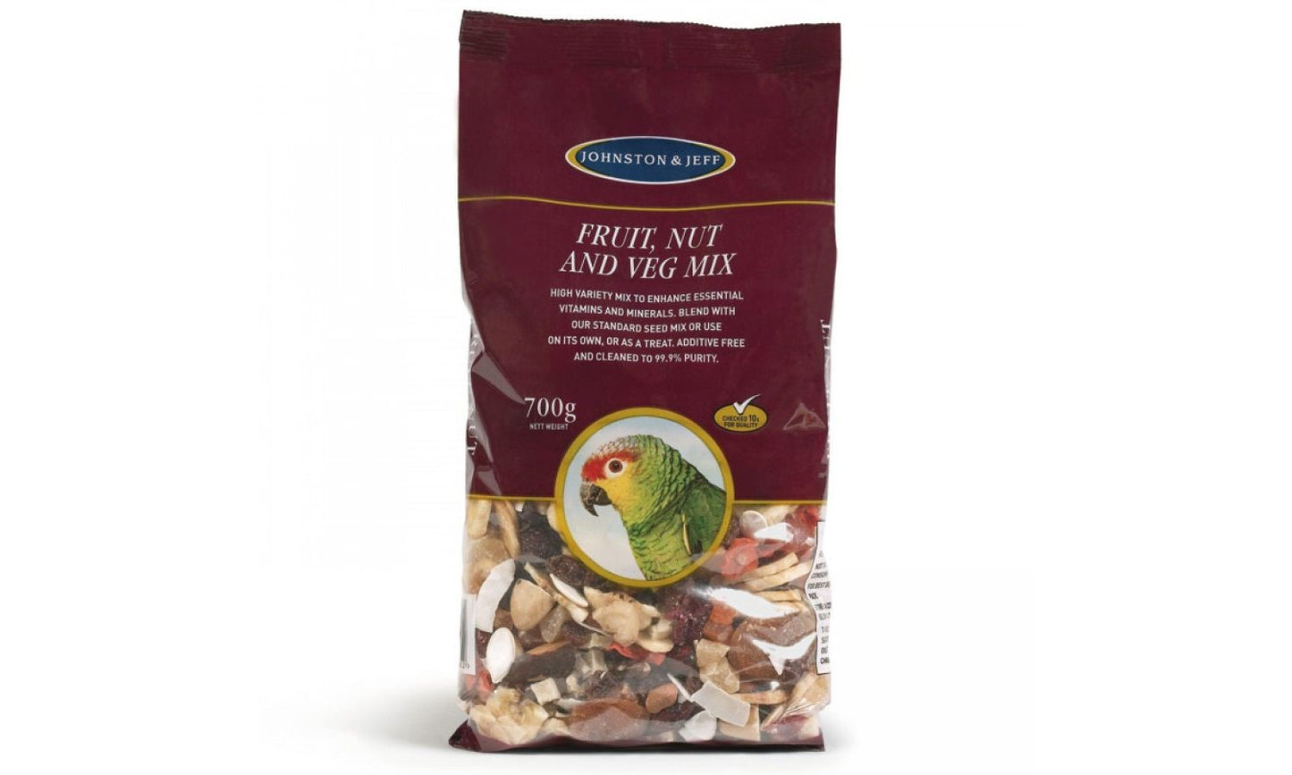 Johnston & Jeff Cage Bird Fruit Nut And Veg Mix 700g