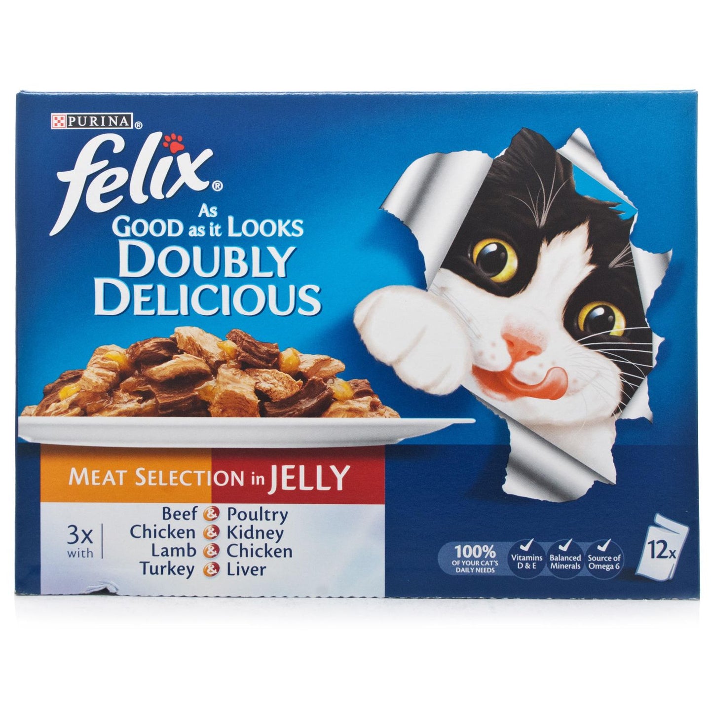 Felix As Good As It Looks Doubly Delicious Meat In Jelly Wet Cat Food