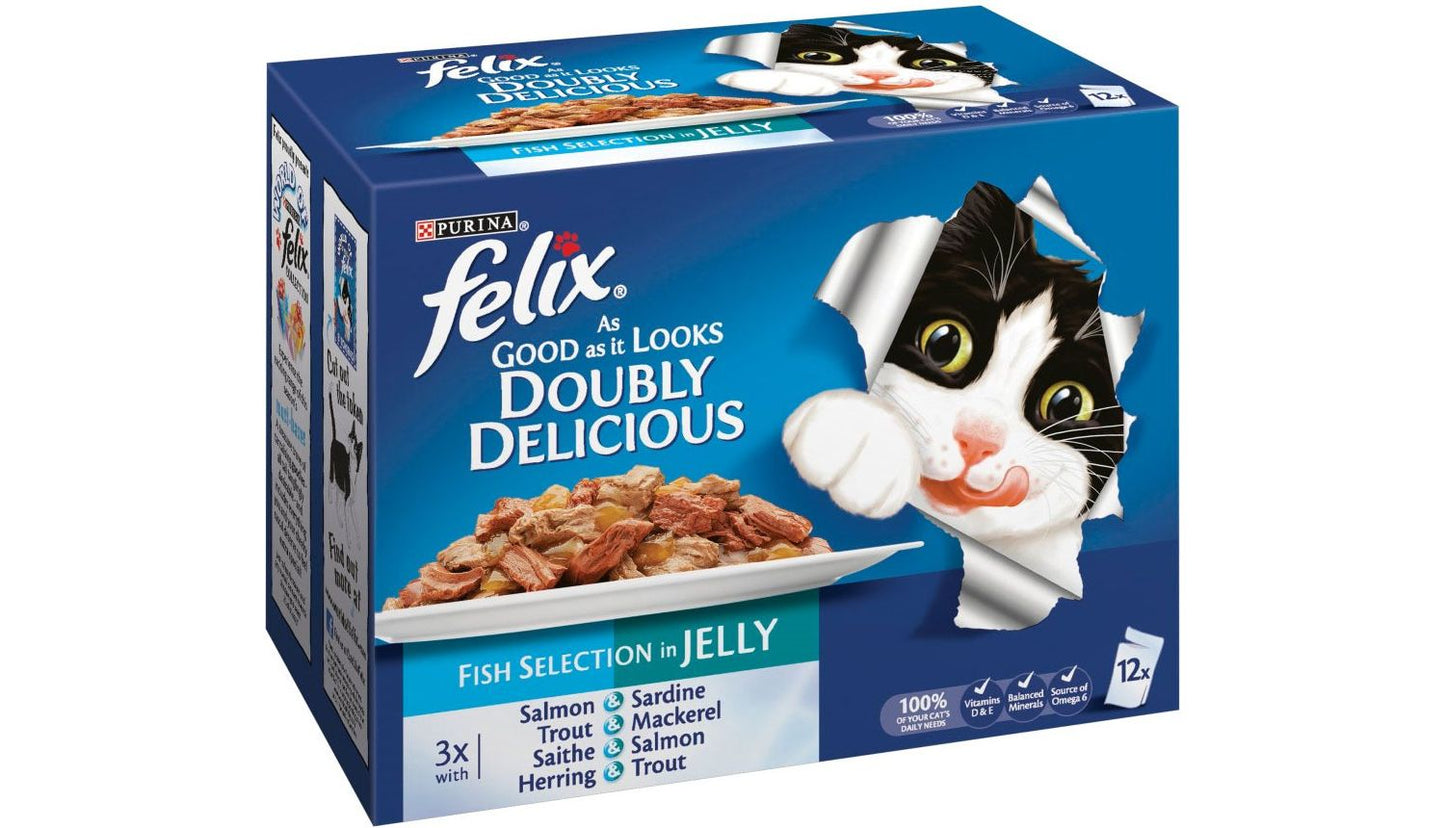 Felix As Good As It Looks Doubly Delicious Fish In Jelly Wet Cat Food