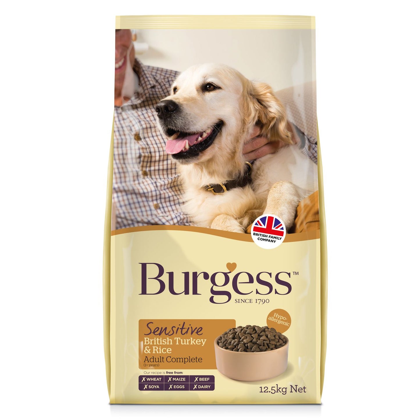 Burgess Sensitive Adult Dog Turkey & Rice Adult Dry Dog Food