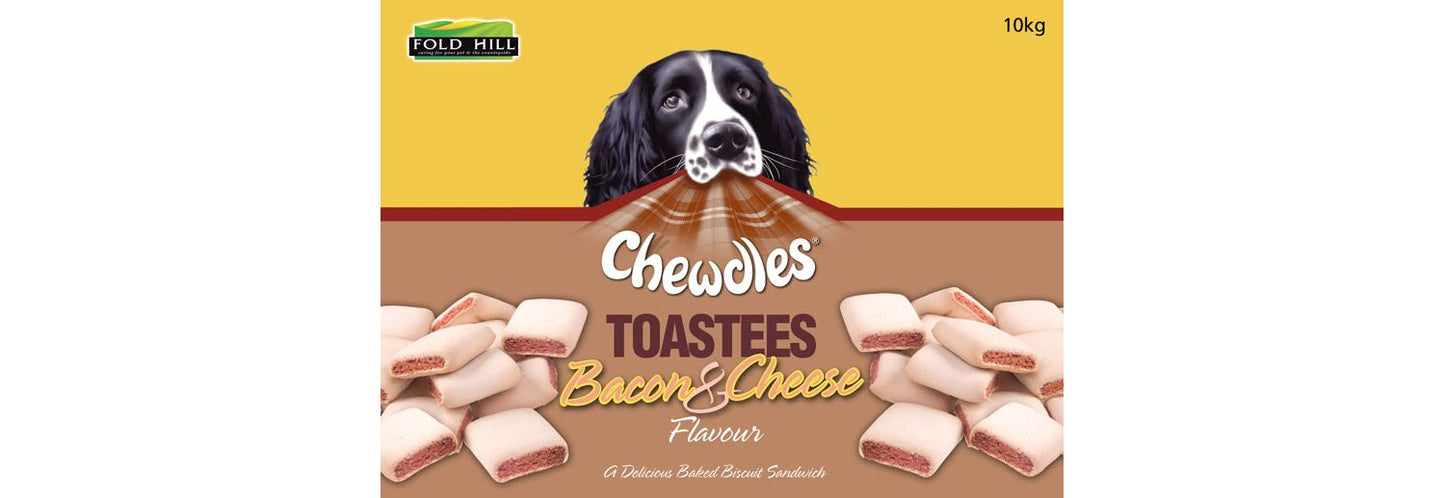 Chewdles Toastees Bacon & Cheese 10kg