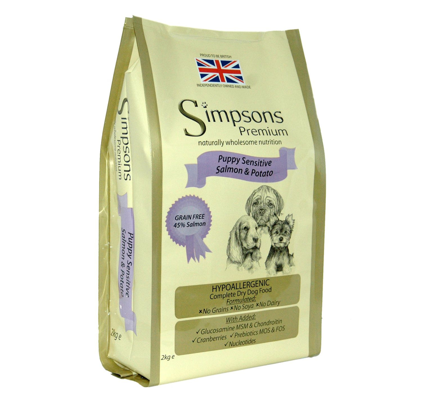 Simpsons Premium Puppy Sensitive Salmon & Potato Dog Food