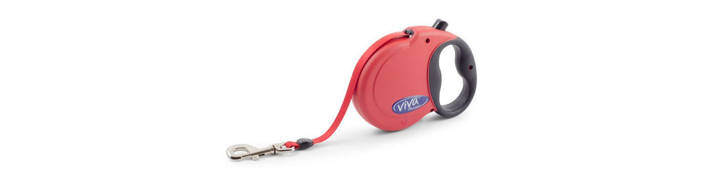 Ancol Viva Red Extendable Tape Lead