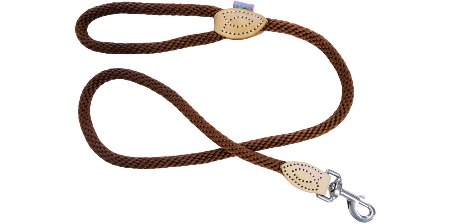 Dog & Co Supersoft Rope Trigger Lead Brown