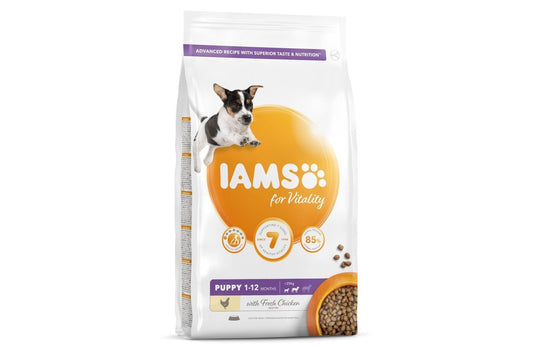 Iams Vitality Puppy Small & Medium Dog Food With Fresh Chicken 2kg