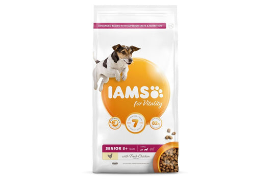 Iams Vitality Senior Small & Medium Dog Food With Fresh Chicken 2kg