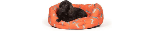 Danish Design Orange Woodland Hare Deluxe Slumber Dog Bed
