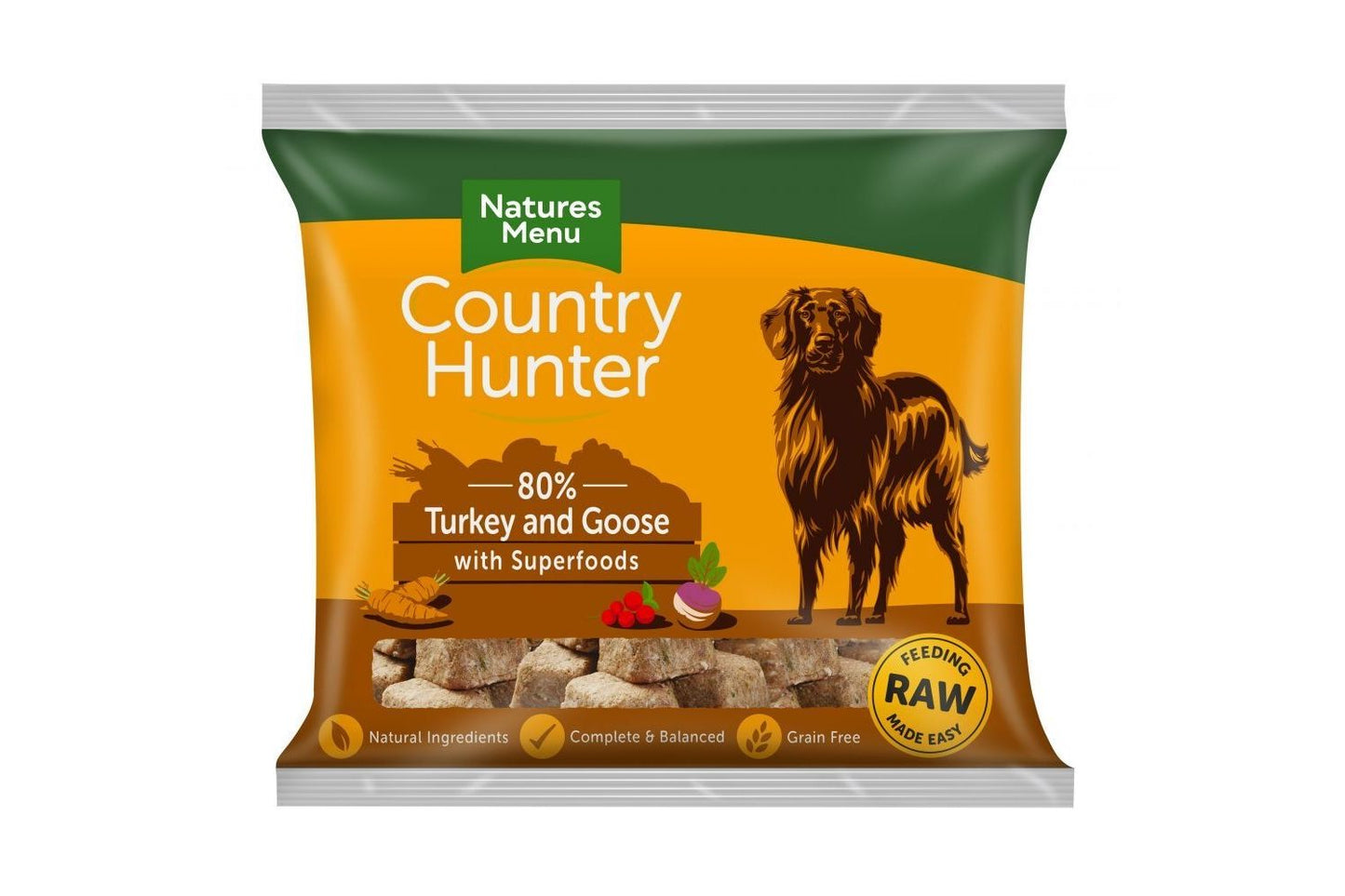 Country Hunter Grass-Fed Beef Raw Nuggets For Dogs