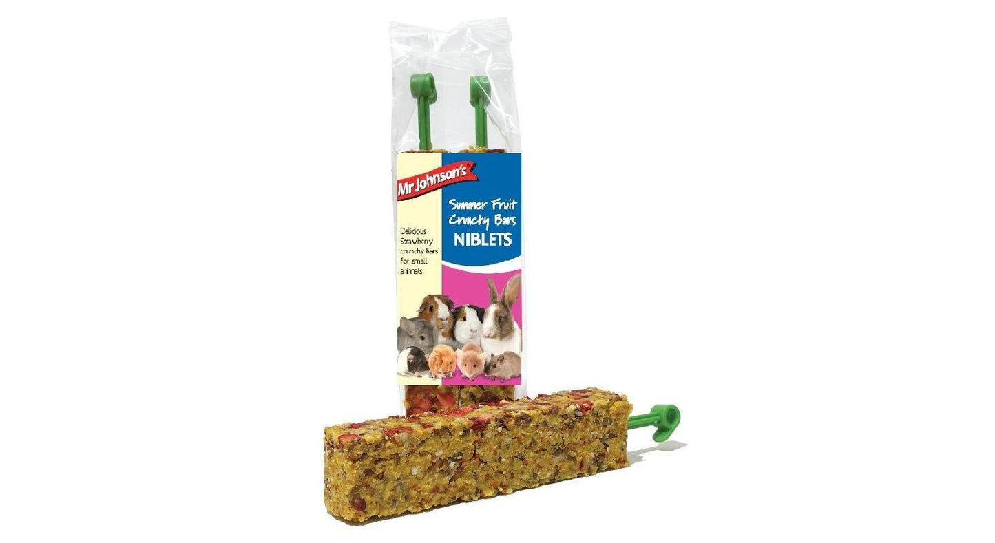 8 X Mr Johnsons Summer Fruit Crunchy Niblets Bar 120g