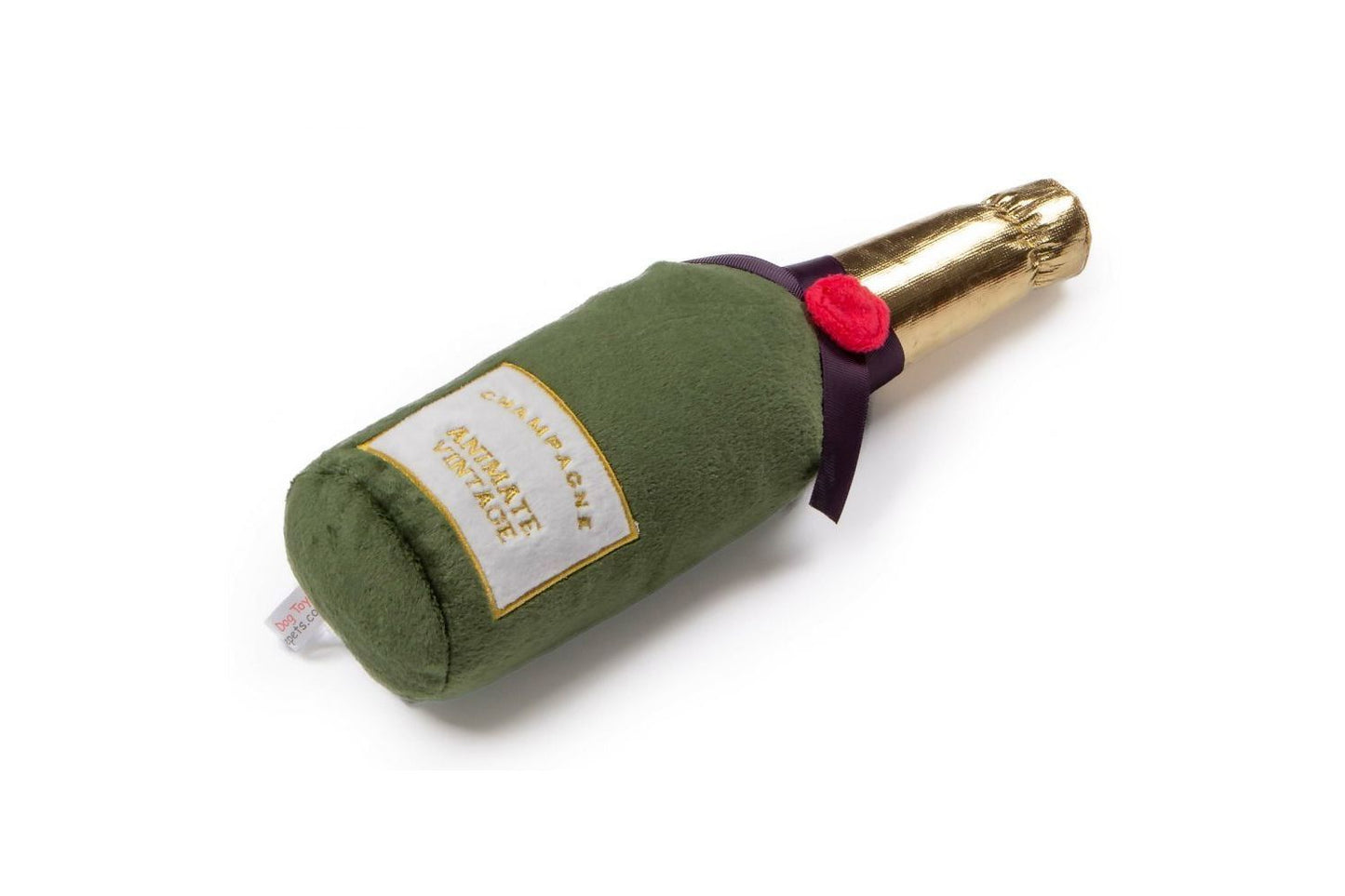 Animate Plush Champagne Bottle Dog Toy