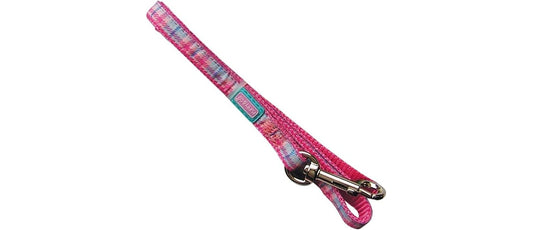 Pup & Co Pink Tartan Puppy Collar & Lead Set