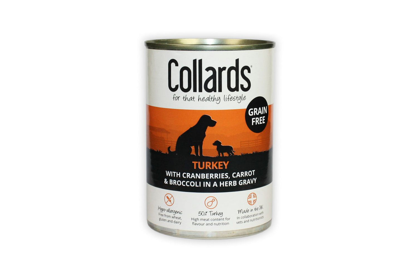 12 X Collards Grain Free Turkey In Gravy 390g