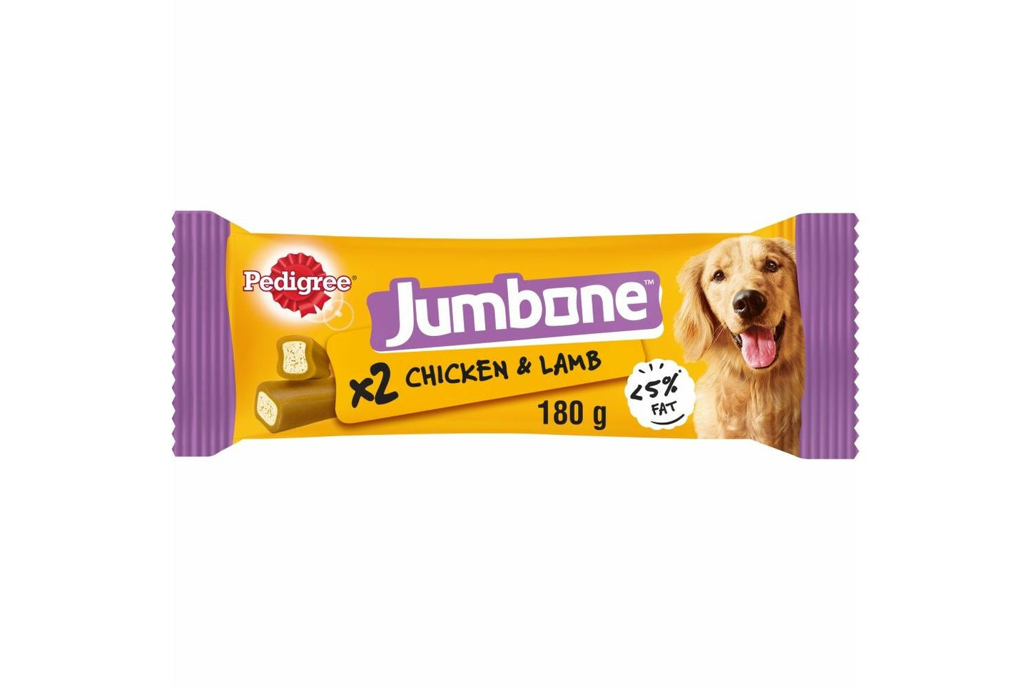 12 X 2 Piece Pedigree Jumbone Medium Dog Chicken & Lamb