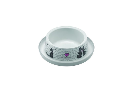 Moderna Trendy Dinner Cats In Love White