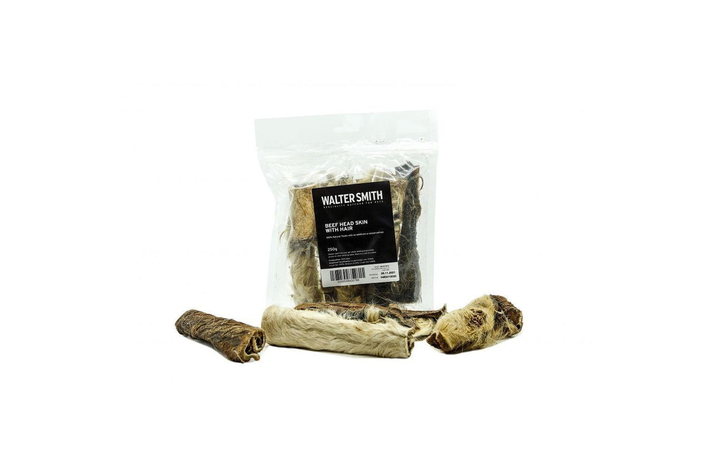 Walter Smith Beef Skin With Hair Dog Treats 250g