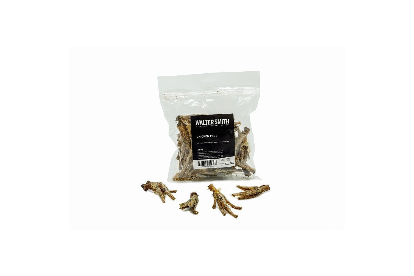 Walter Smith Chicken Feet Dog Treats 250g