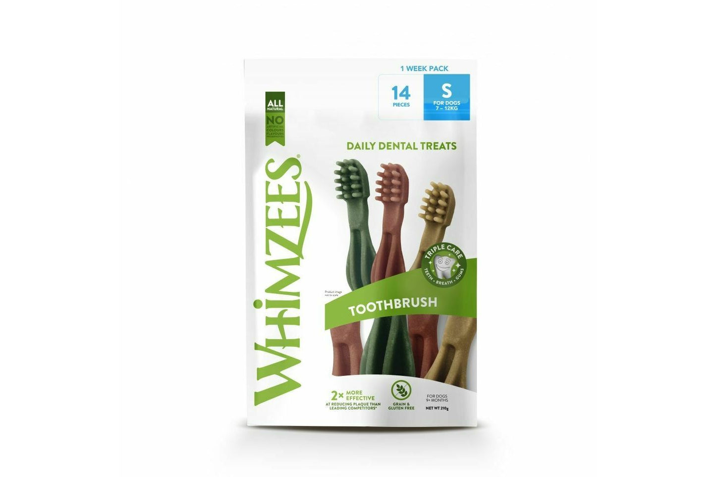 Whimzees Toothbrush Week Small Dog Treats