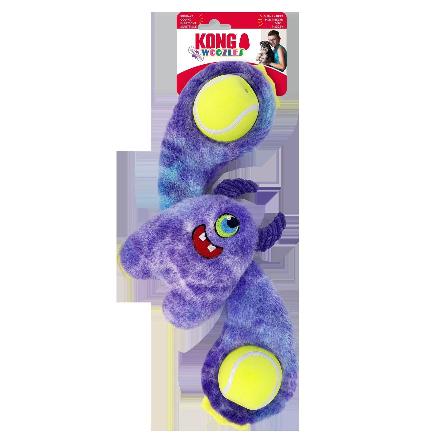 KONG Woozles Monster Dog Toy Assorted