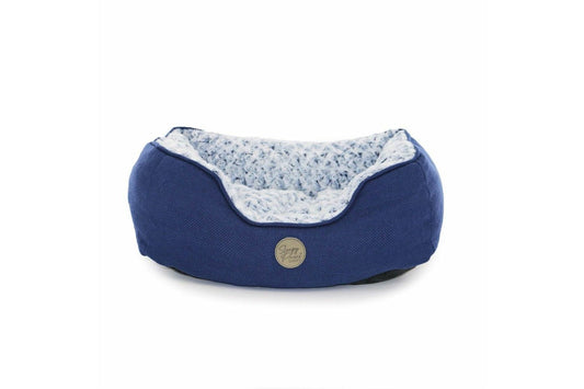 Ancol Sleepy Paws Navy Square Bed