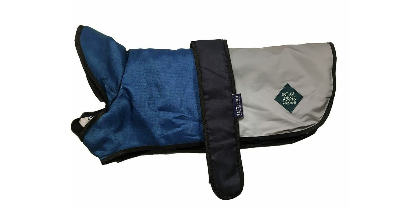 Battersea 2 In 1 Waterproof Dog Coat Blue