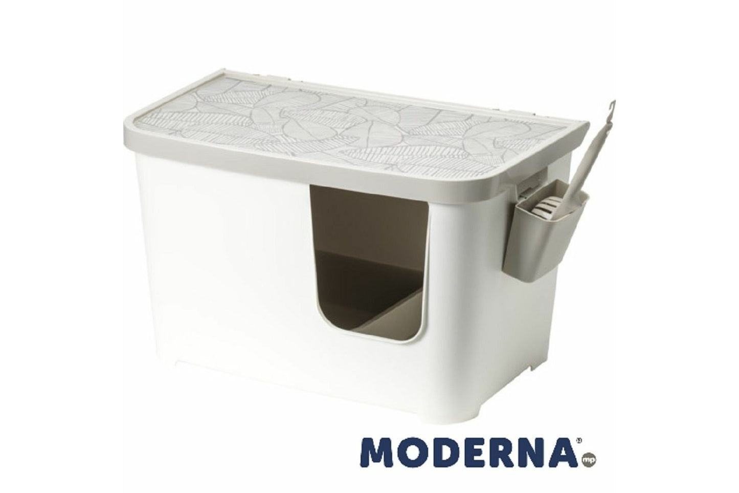Moderna Casetta Camelia White Litter Box