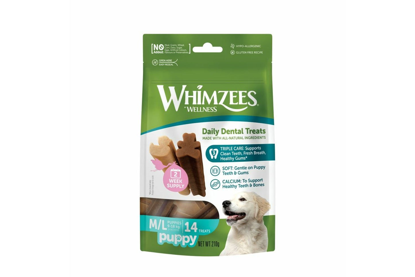 Whimzees Puppy Treats In Medium/Large 14 Pack