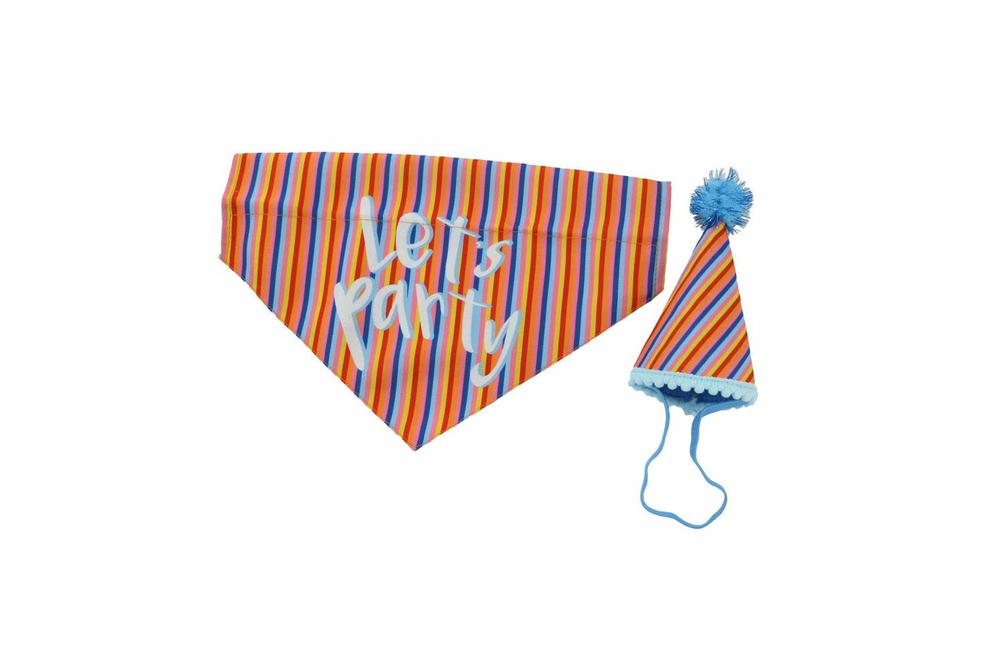 Ancol Pawty Time Hat & Bandana Stripes