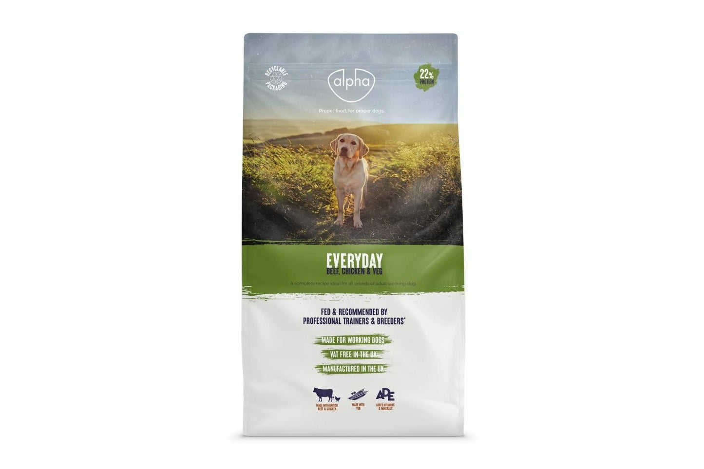 Alpha Everyday Beef Dry Dog Food 10kg