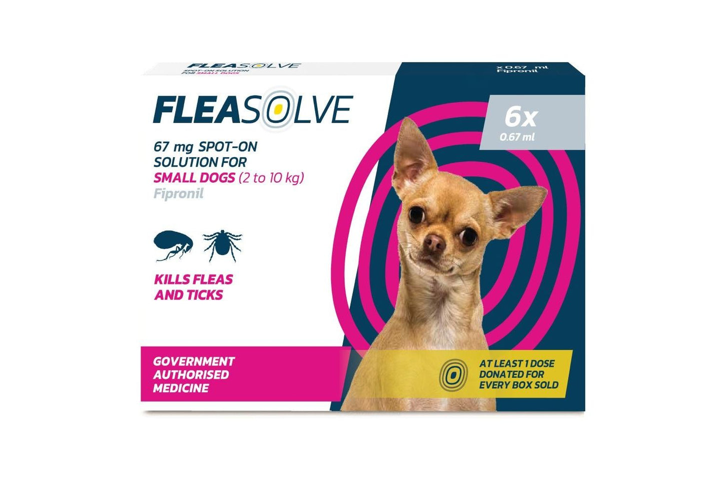 Fleasolve Spot On Flea Treatment - Small Dog