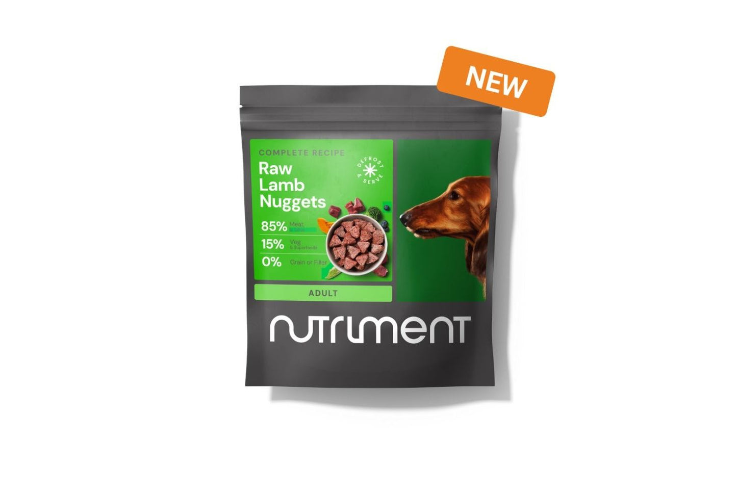 Nutriment Raw Lamb Nuggets For Dogs 1kg