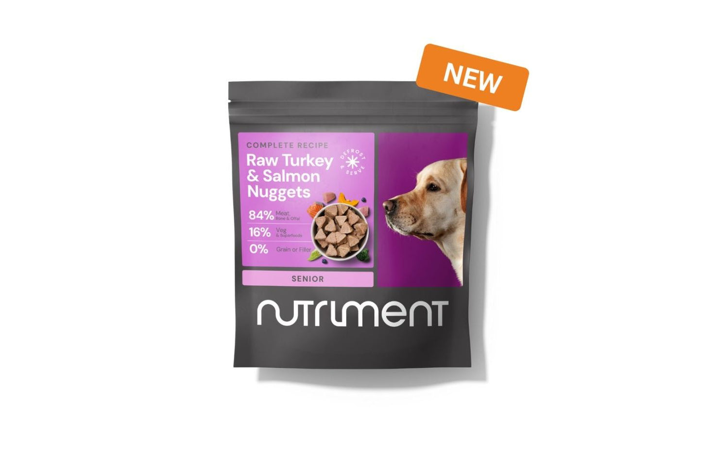 Nutriment Senior Dog Nuggets Turkey & Salmon For Dogs 1kg