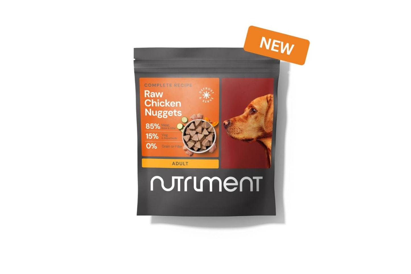 Nutriment Raw Chicken Nuggets For Dogs 1kg