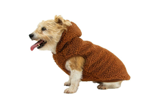 Ancol Snug Fit Teddybear Fleece Terracotta