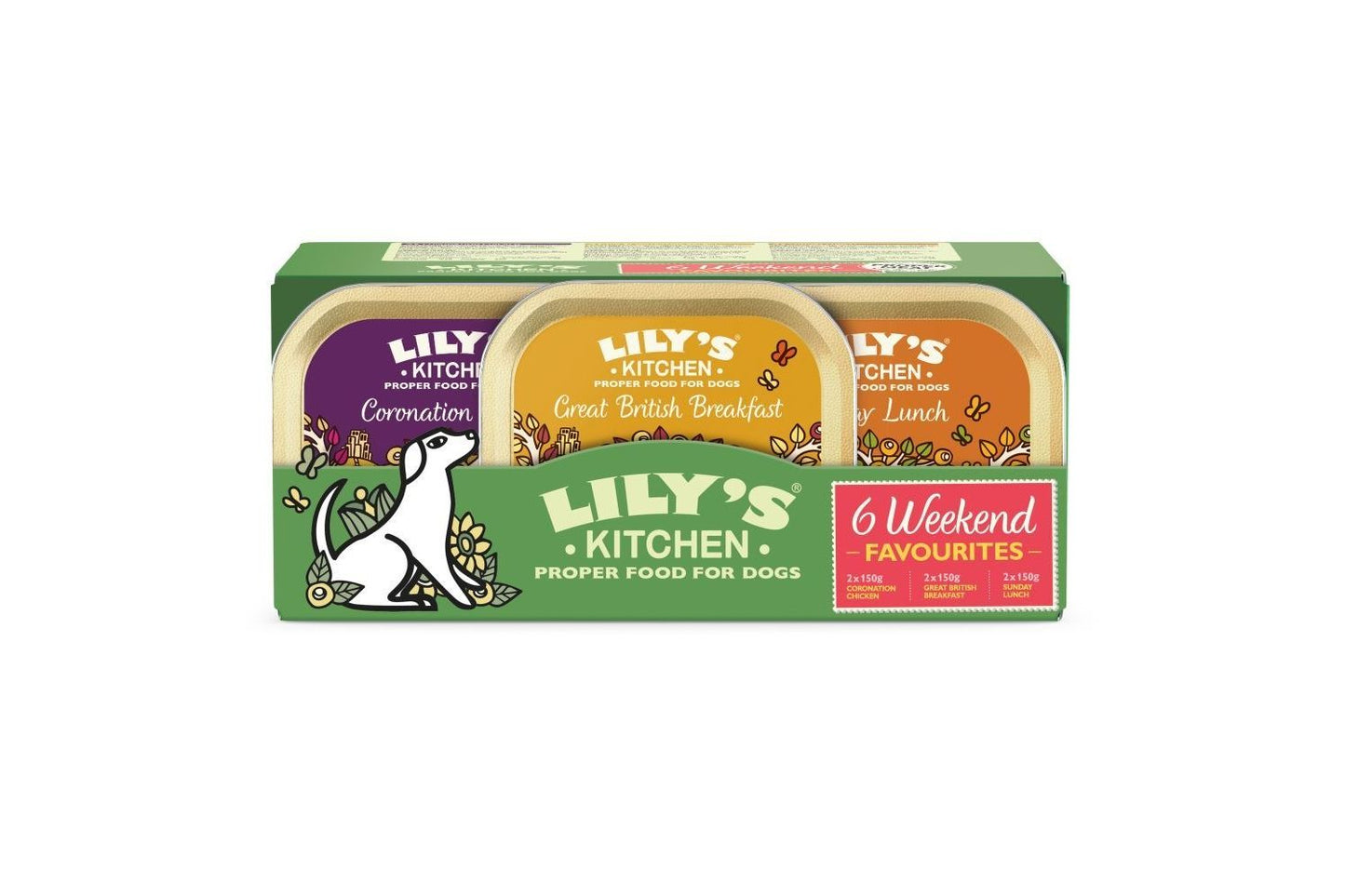 6 X Lily's Kitchen Weekend Favourite Dog Food 150g