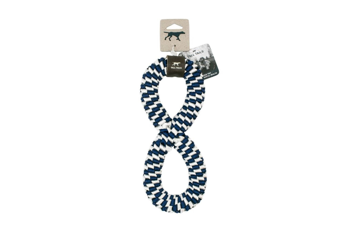 Tall Tails Braid Tug Navy Dog Toy