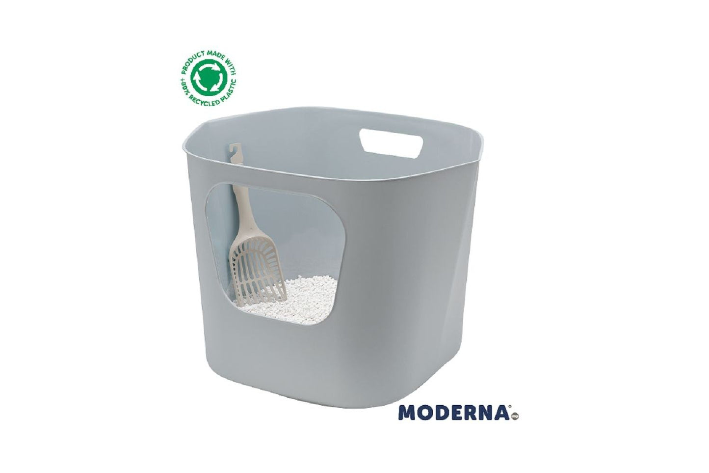 Moderna Lotus Litter Box Titanium Grey