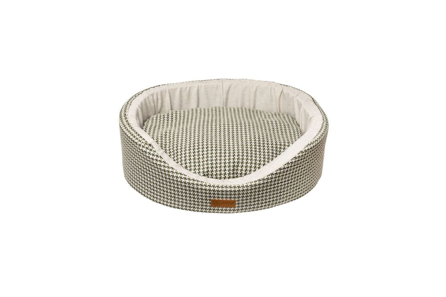 Dubex Parisian Goose Foot Check Dog Bed Green