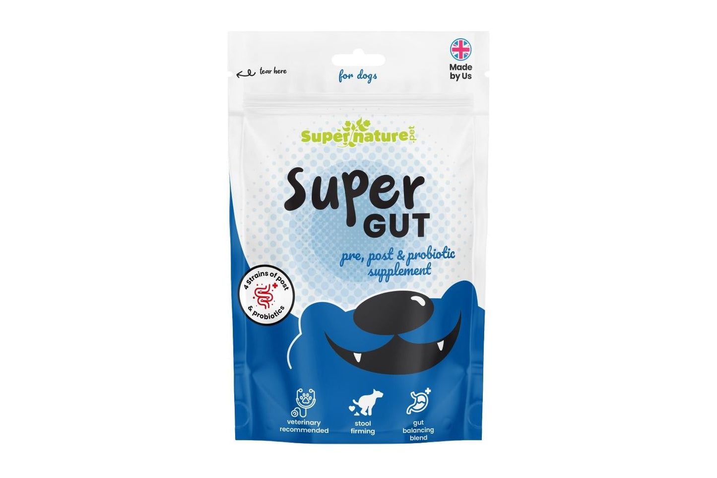 Supernature Super Gut Pre, Post & Probiotic Supplement For Dogs