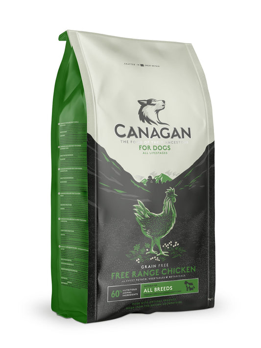 2 X 12kg Canagan Game & Chicken Grain Free Dry Dog Food Multibuy