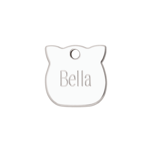 Red Dingo Stainless Steel Engraved Cat Tag Cat