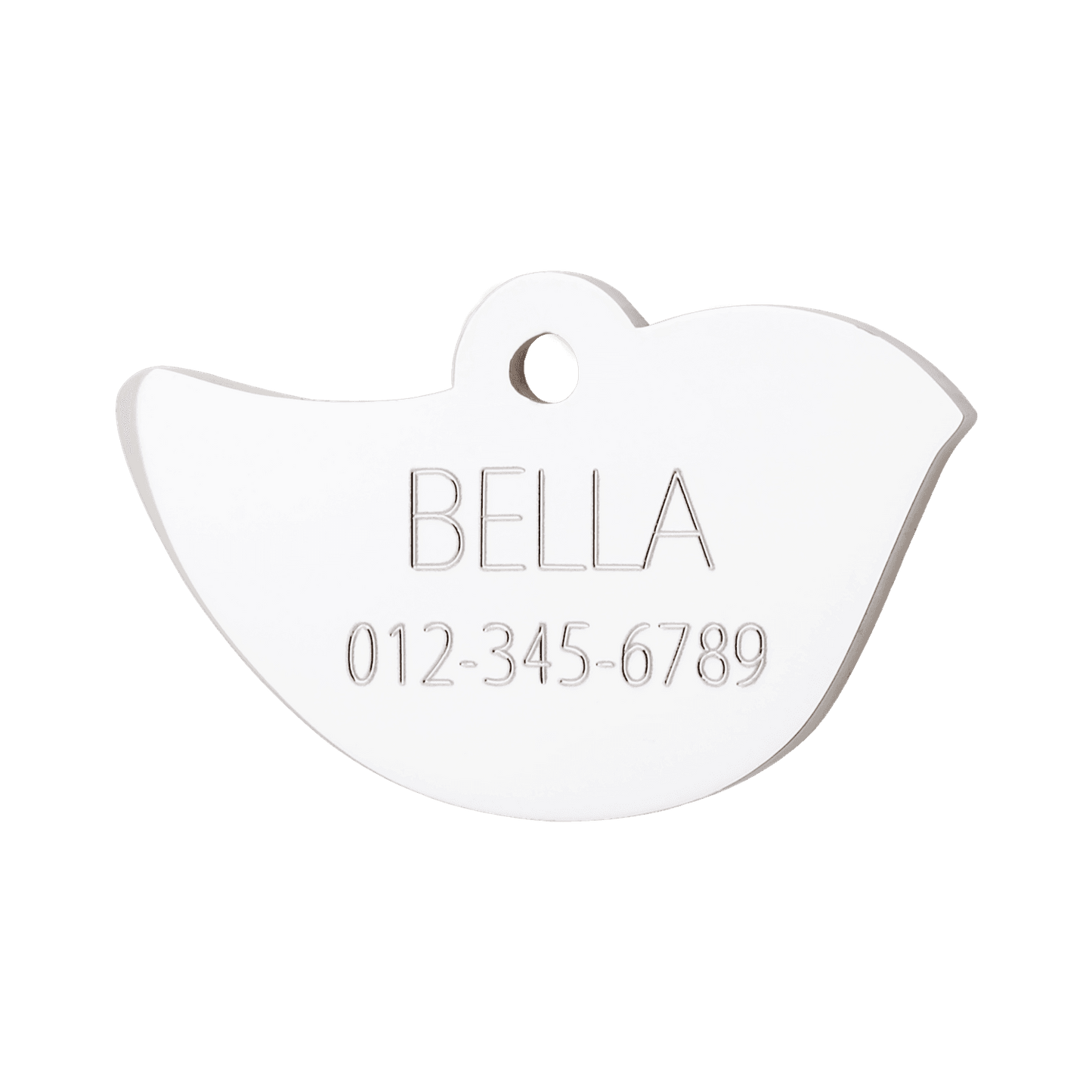 Red Dingo Diamante Engraved Dog Tag Bird