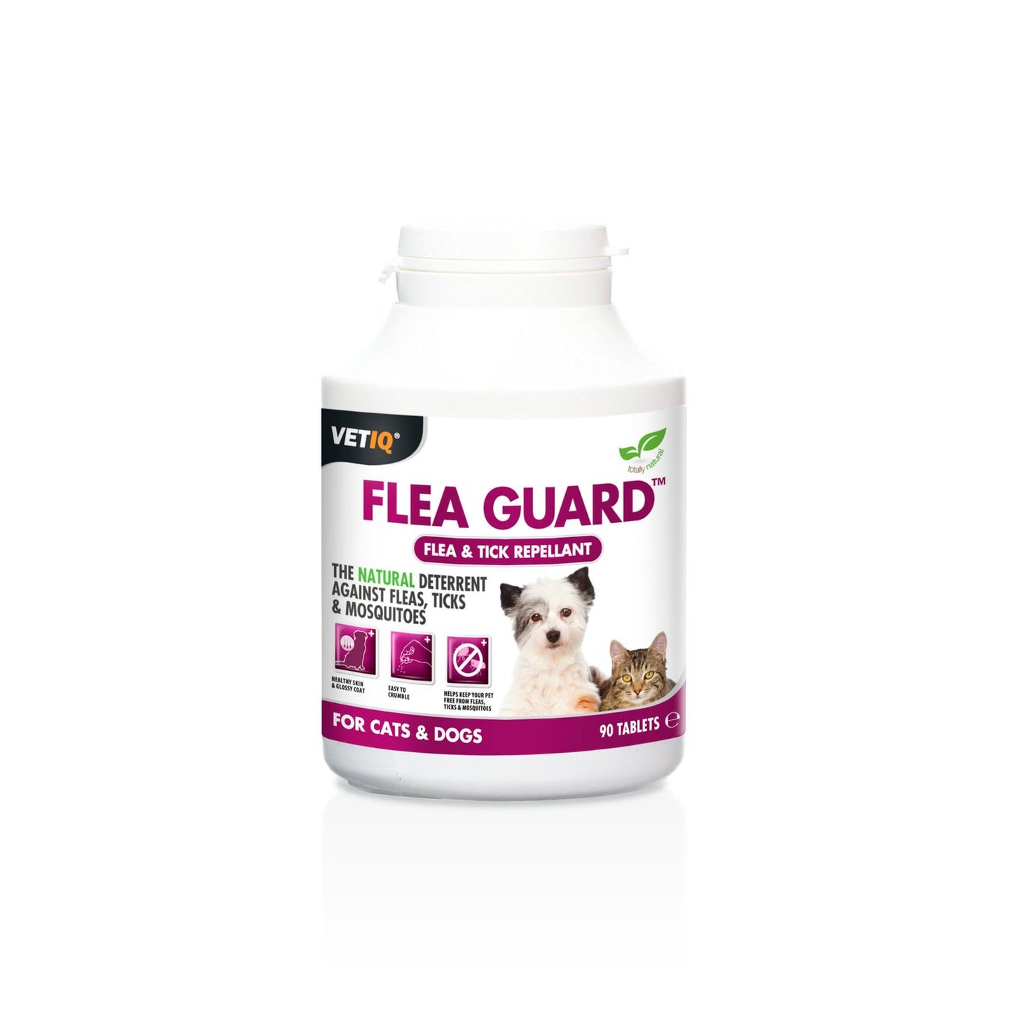 VetIQ Flea Guard Natural Flea Repellent For Cats & Dogs 90 Tablets