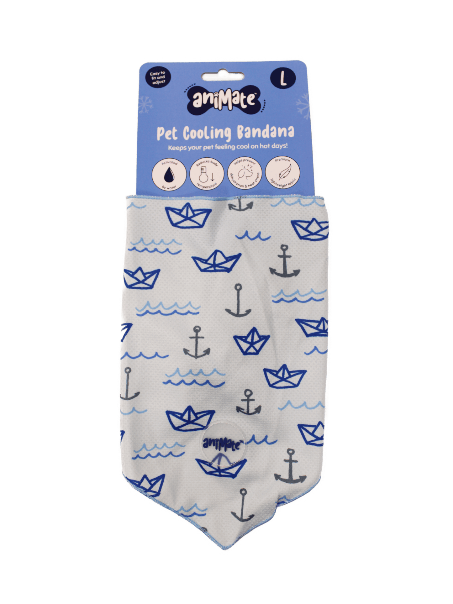 Animate Pet Cooling Bandana - Anchor